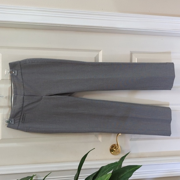 Loft Petites Julie Straight Gray Trousers w/Pockets Size 2P - Picture 1 of 8